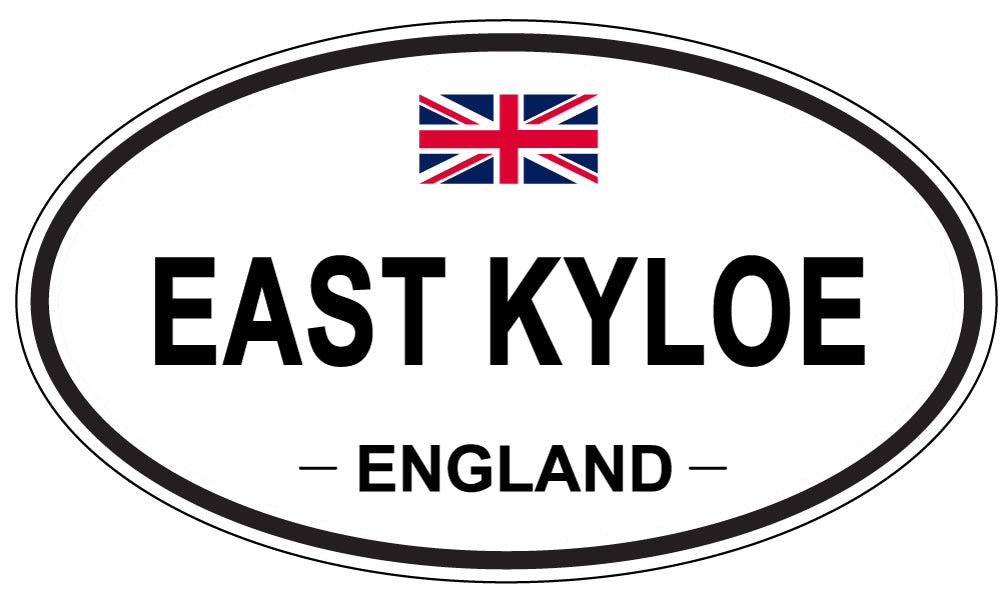 EAST KYLOE, England - Oval Magnet
