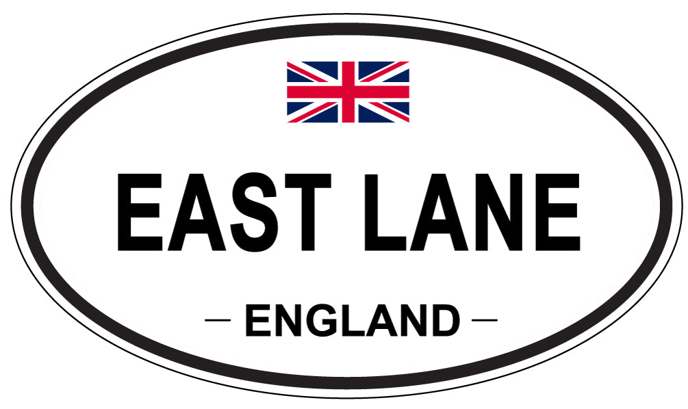 EAST LANE, England - Oval Magnet