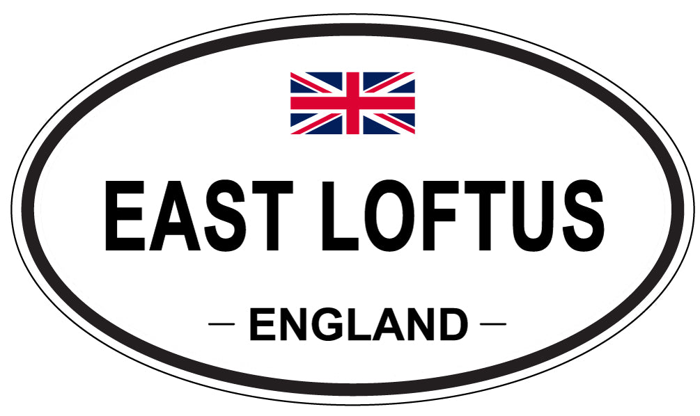 EAST LOFTUS, England - Oval Magnet