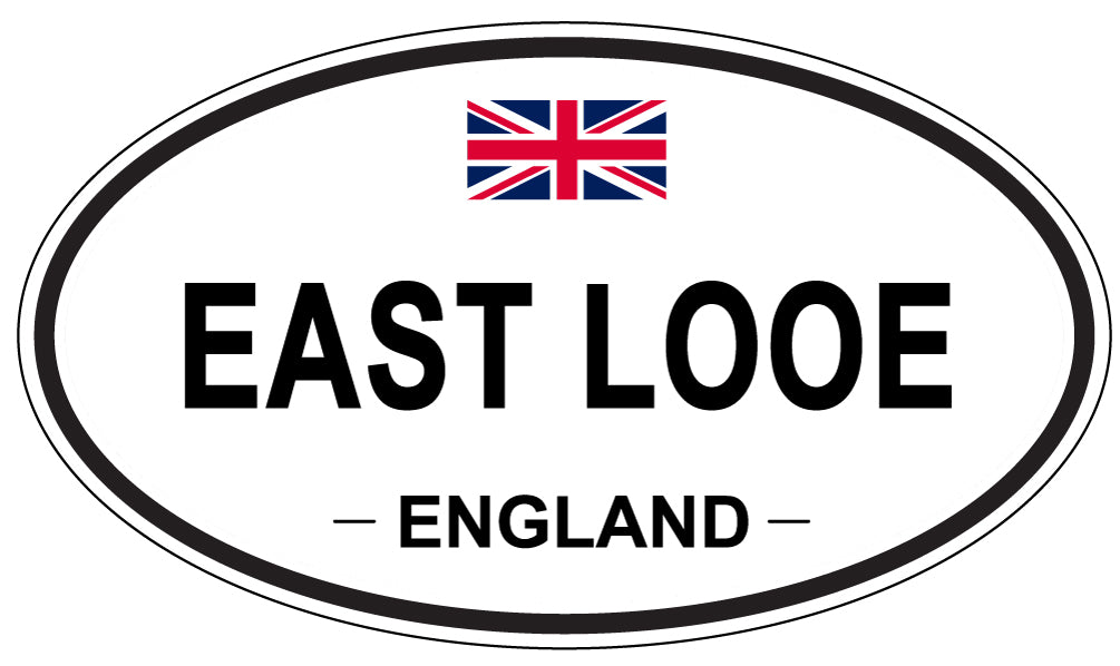 EAST LOOE, England - Oval Magnet