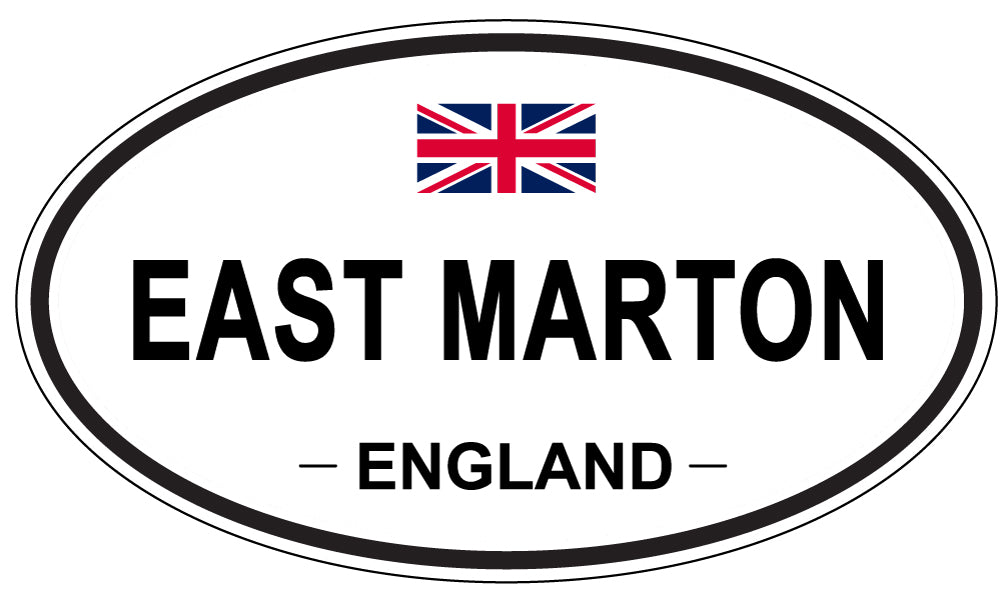 EAST MARTON, England - Oval Magnet