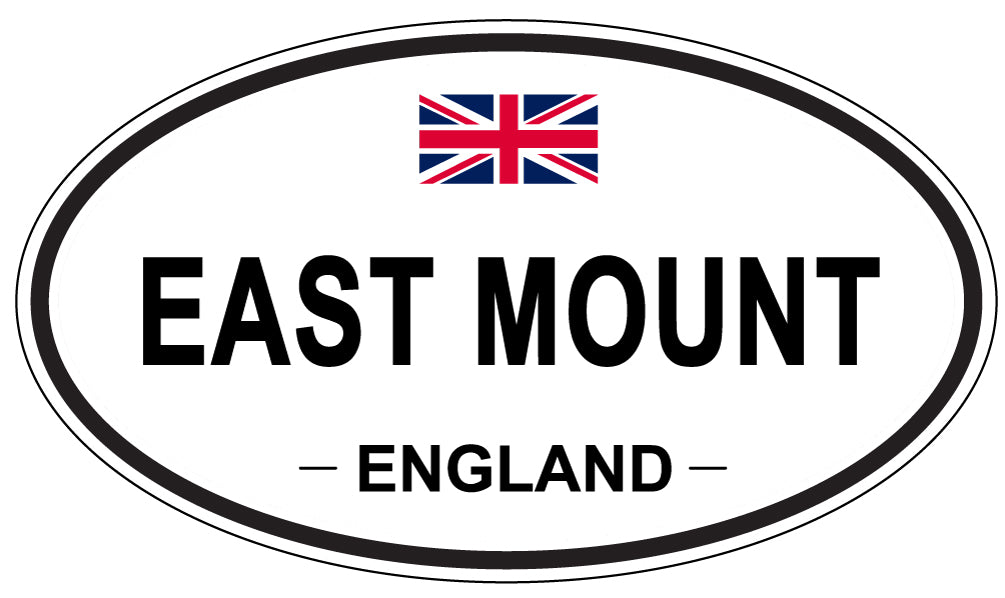 EAST MOUNT, England - Oval Magnet