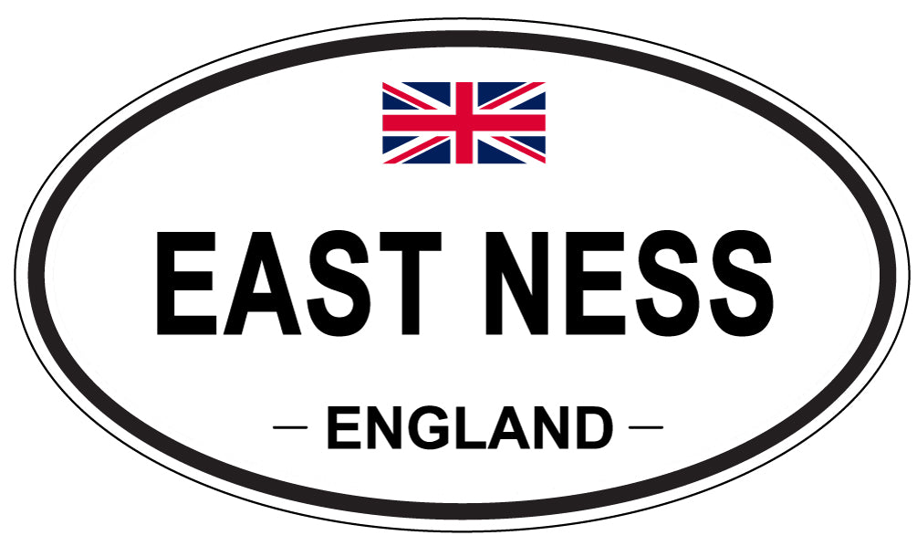 EAST NESS, England - Oval Magnet