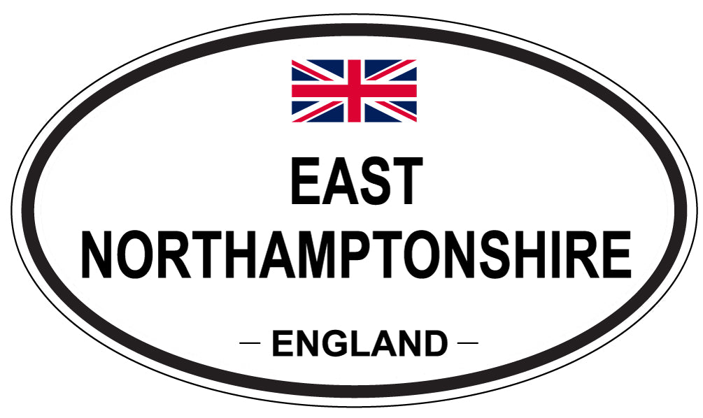 EAST NORTHAMPTONSHIRE, England - Oval Magnet