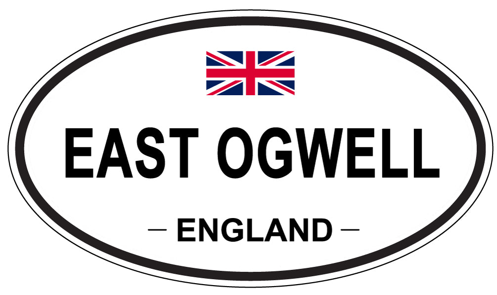 EAST OGWELL, England - Oval Magnet