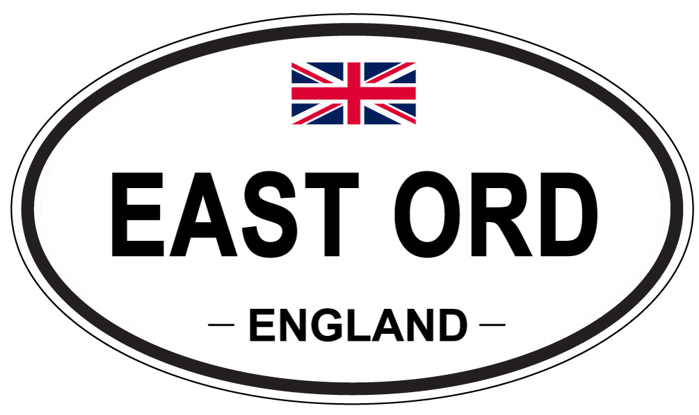 EAST ORD, England - Oval Magnet