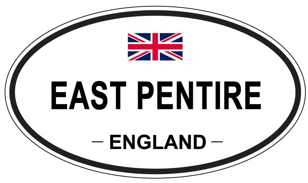 EAST PENTIRE, England - Oval Magnet