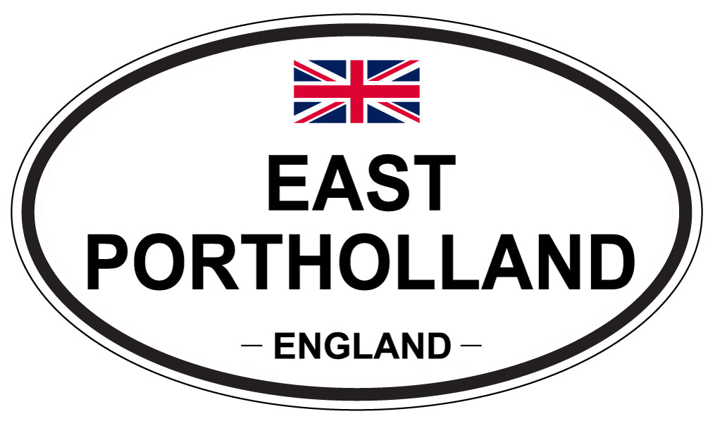 EAST PORTHOLLAND, England - Oval Magnet