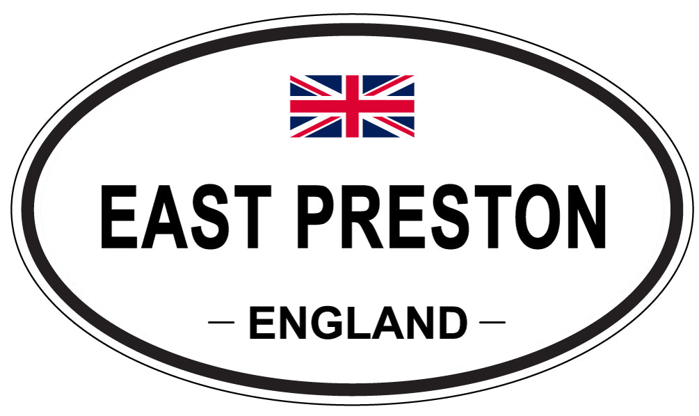 EAST PRESTON, England - Oval Magnet