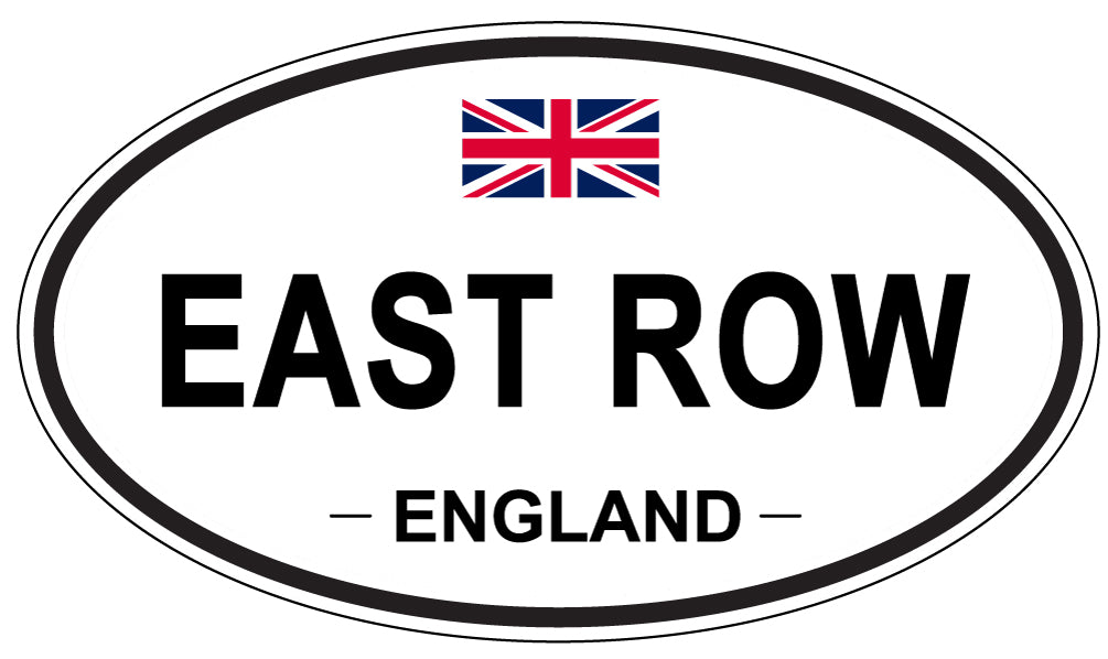 EAST ROW, England - Oval Magnet