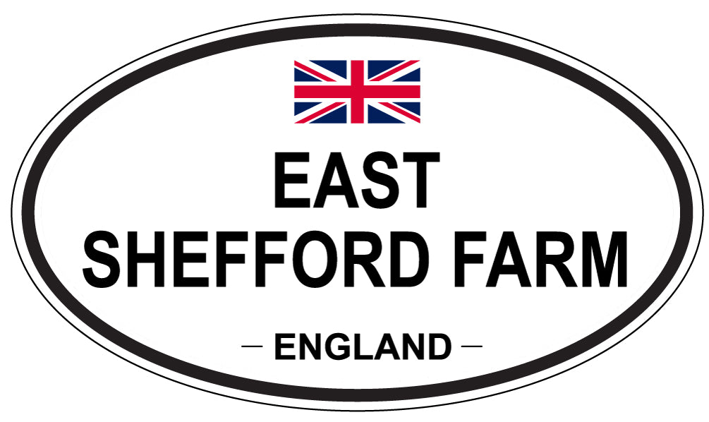 EAST SHEFFORD FARM, ENGLAND - Oval Sticker