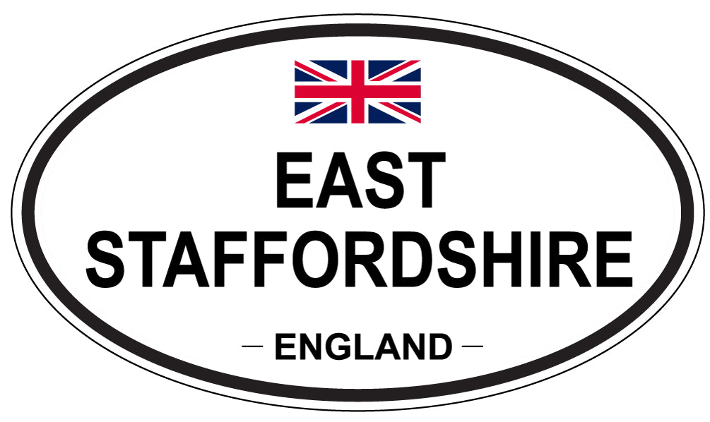 EAST STAFFORDSHIRE, England - Oval Magnet