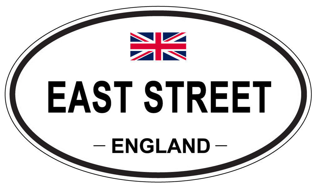 EAST STREET, England - Oval Magnet