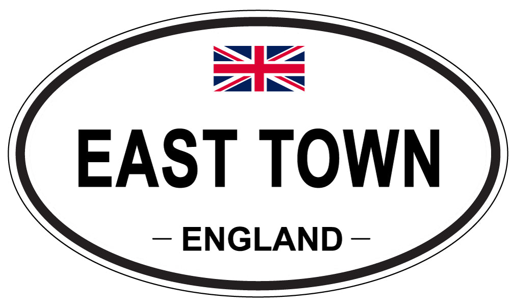EAST TOWN, England - Oval Magnet