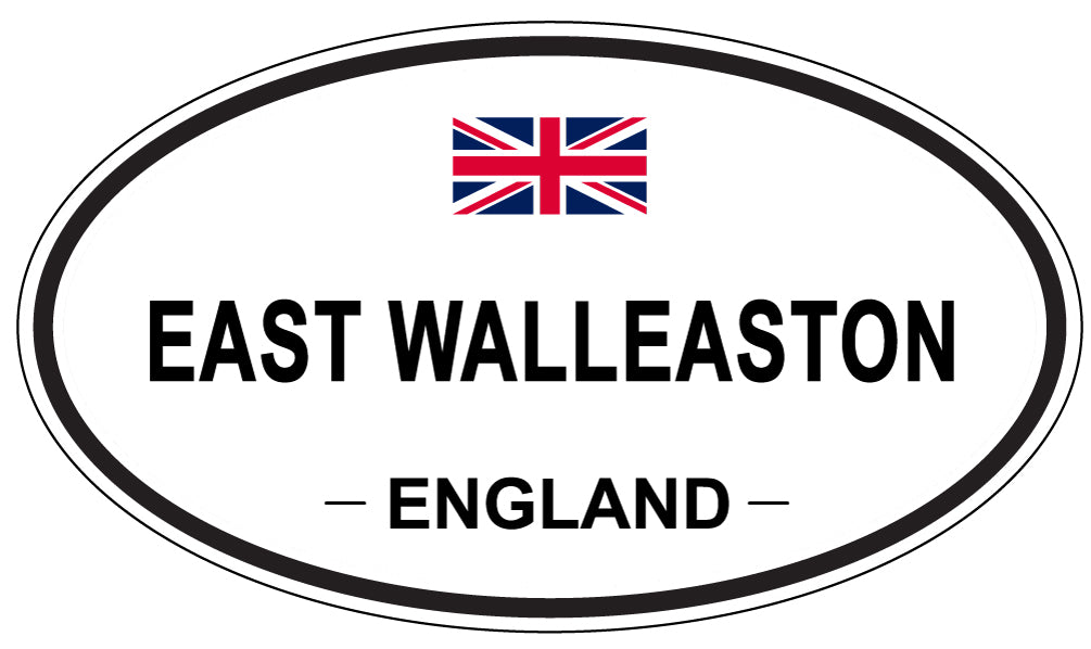 EAST WALLEASTON, England - Oval Magnet