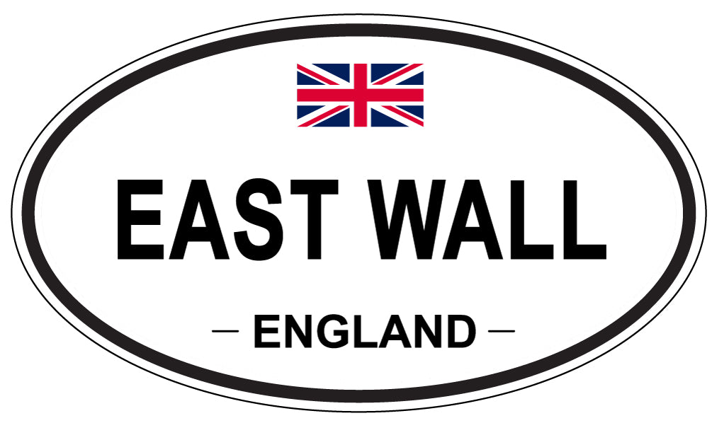 EAST WALL, England - Oval Magnet