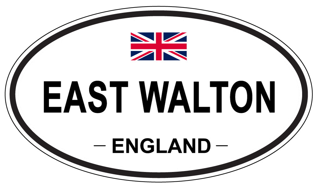 EAST WALTON, England - Oval Magnet