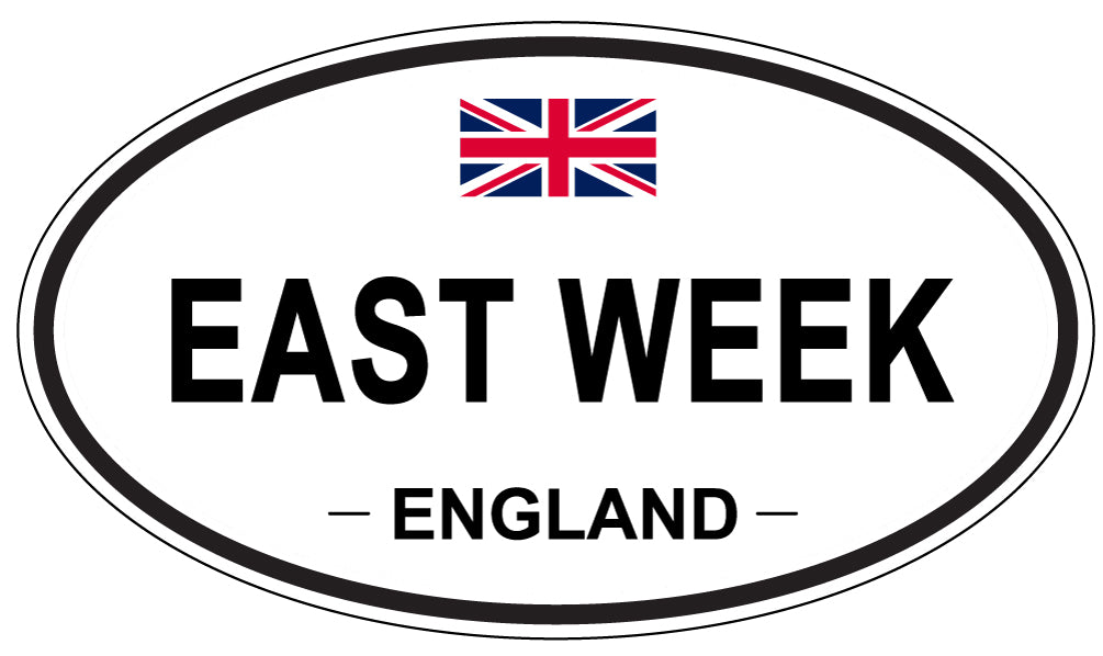 EAST WEEK, England - Oval Magnet