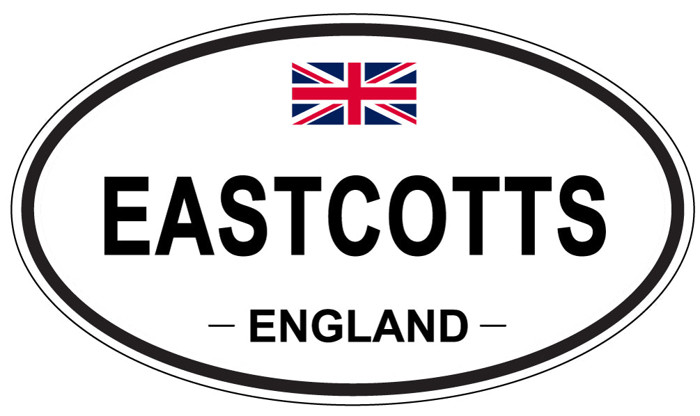 EASTCOTTS, ENGLAND - Oval Sticker