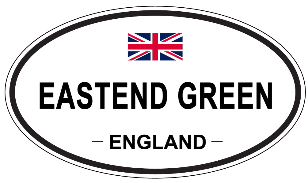 EASTEND GREEN, ENGLAND - Oval Sticker