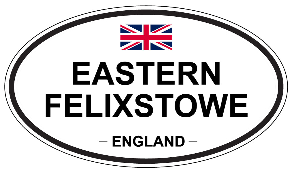 EASTERN FELIXSTOWE, ENGLAND - Oval Sticker