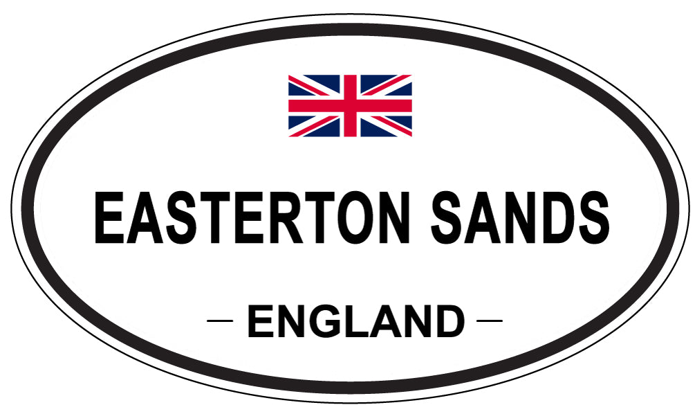 EASTERTON SANDS, ENGLAND - Oval Sticker