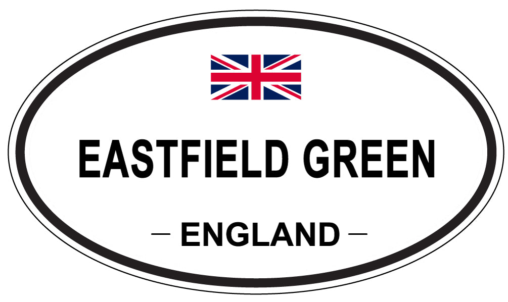 EASTFIELD GREEN, England - Oval Magnet
