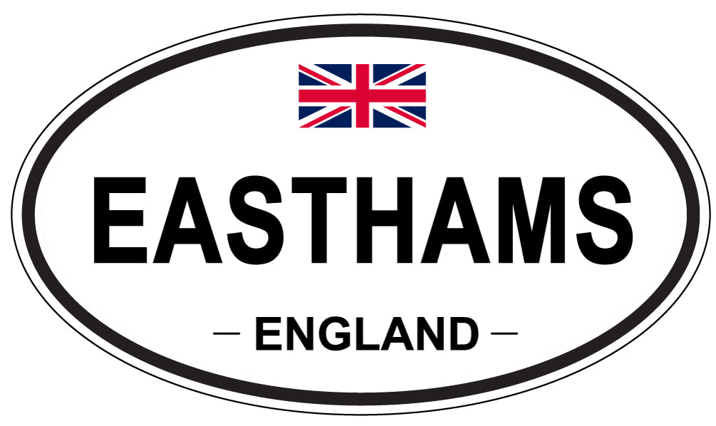 EASTHAMS, England - Oval Magnet