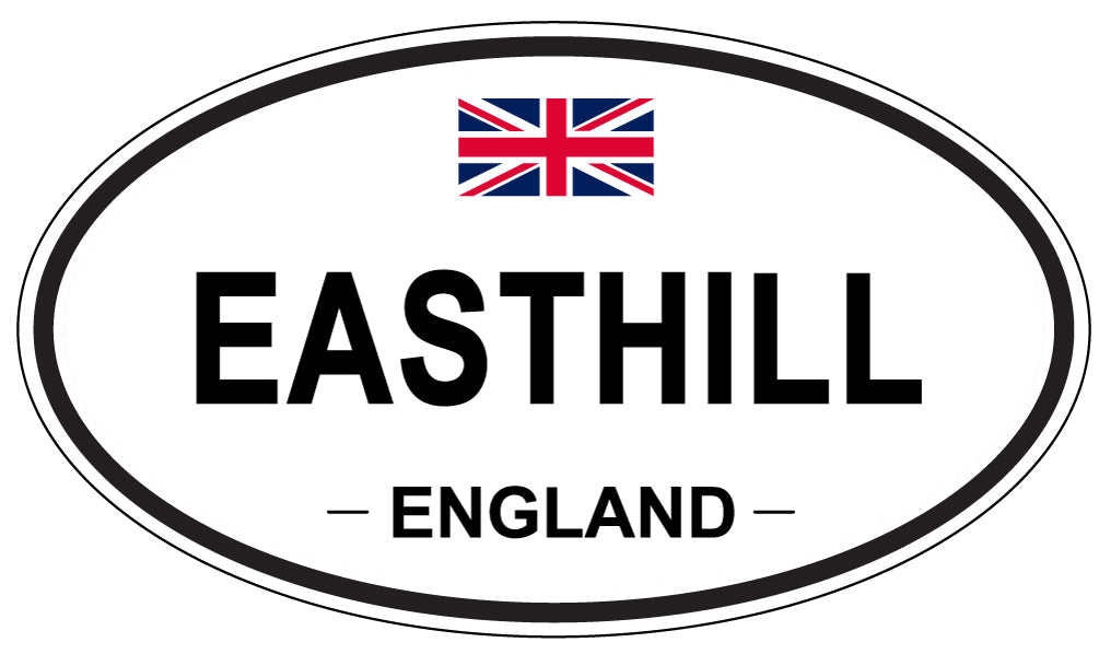 EASTHILL, ENGLAND - Oval Sticker