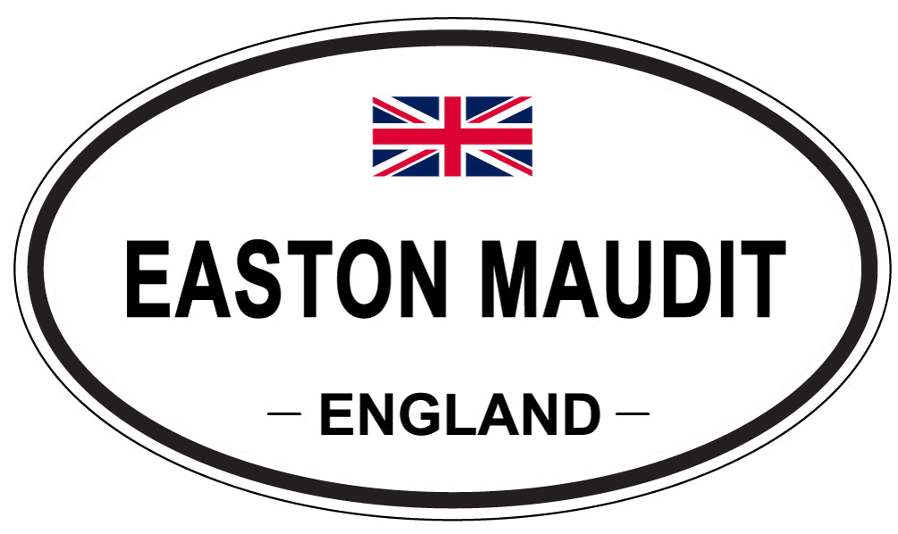 EASTON MAUDIT, England - Oval Magnet