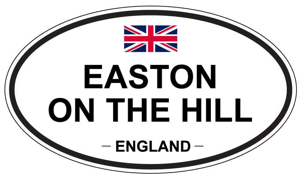 EASTON ON THE HILL, England - Oval Magnet
