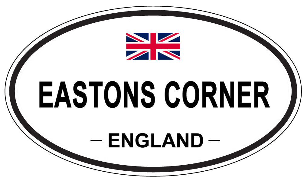 EASTONS CORNER, ENGLAND - Oval Sticker