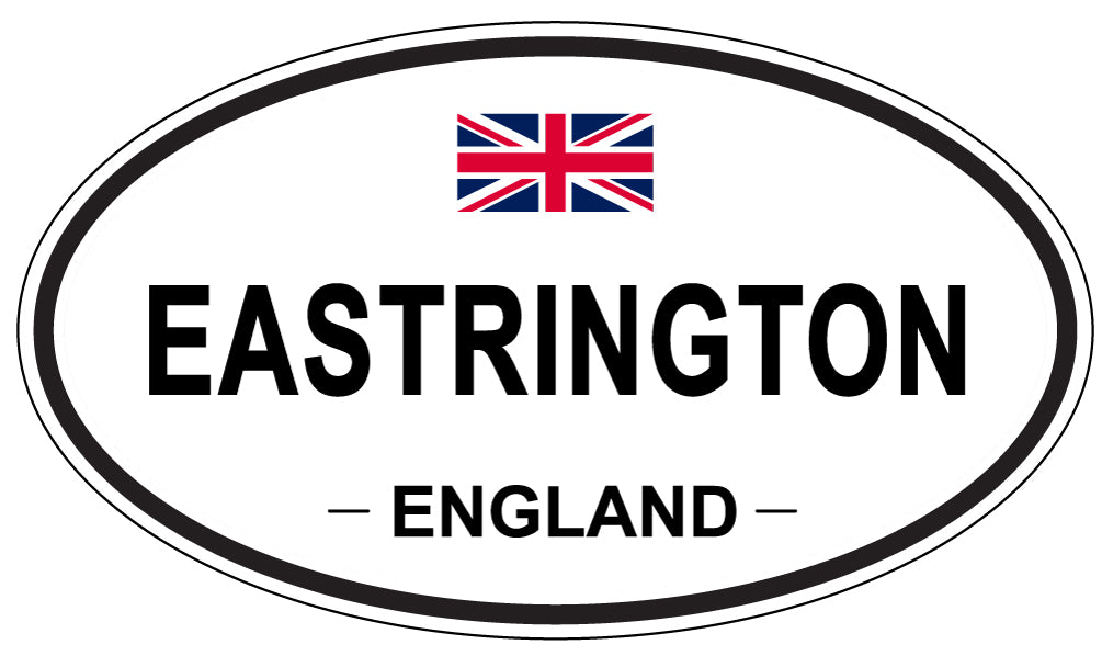 EASTRINGTON, ENGLAND - Oval Sticker
