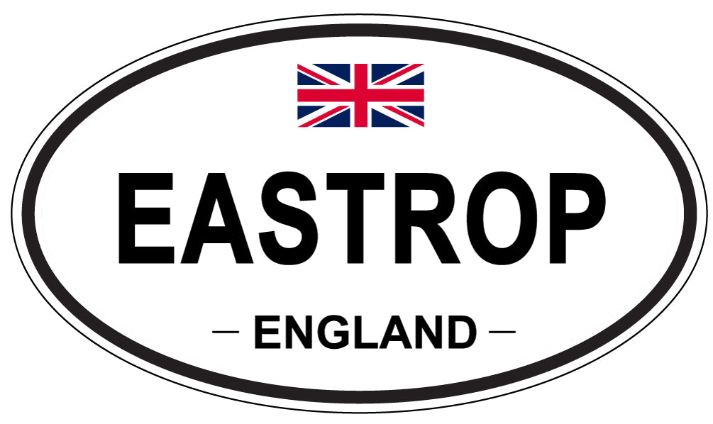 EASTROP, England - Oval Magnet