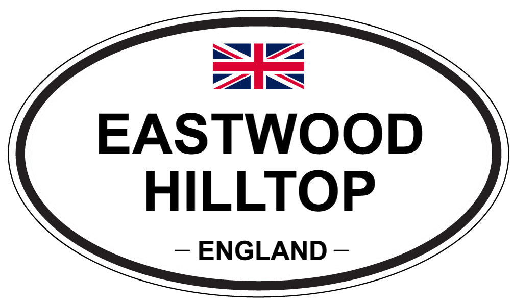 EASTWOOD HILLTOP, England - Oval Magnet