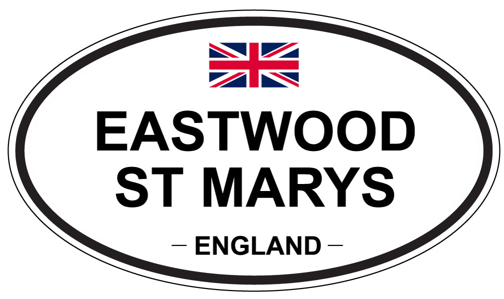 EASTWOOD ST MARYS, England - Oval Magnet
