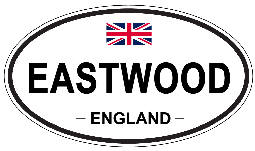 EASTWOOD, ENGLAND - Oval Sticker