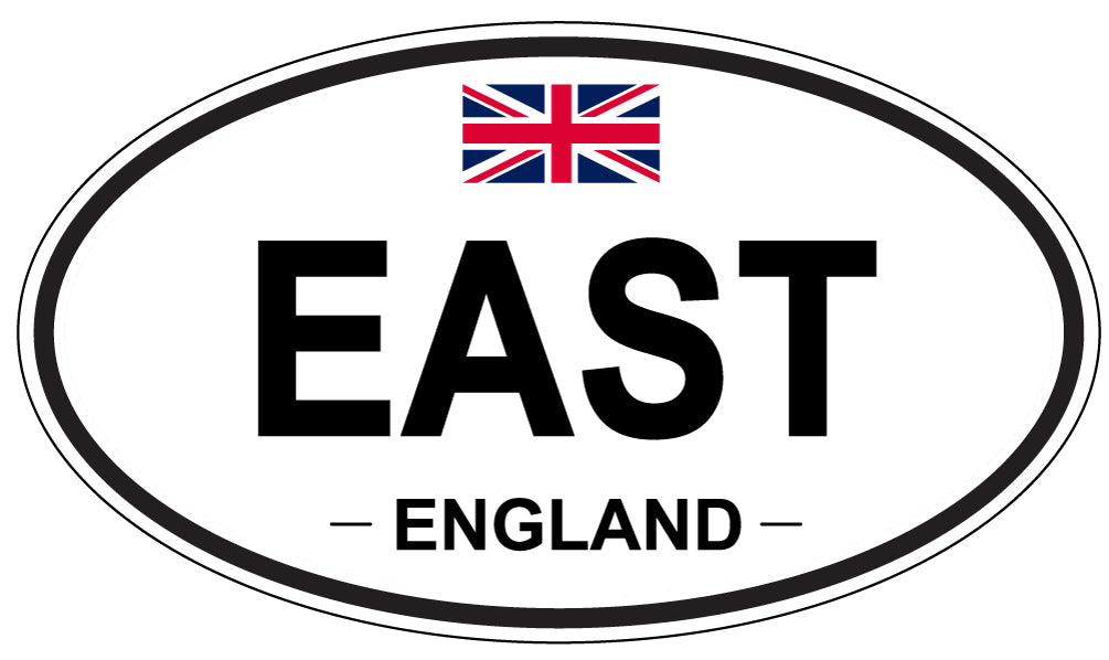 EAST, England - Oval Magnet