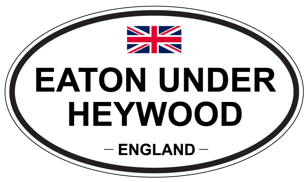EATON UNDER HEYWOOD, England - Oval Magnet
