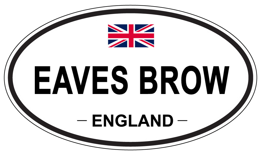 EAVES BROW, England - Oval Magnet