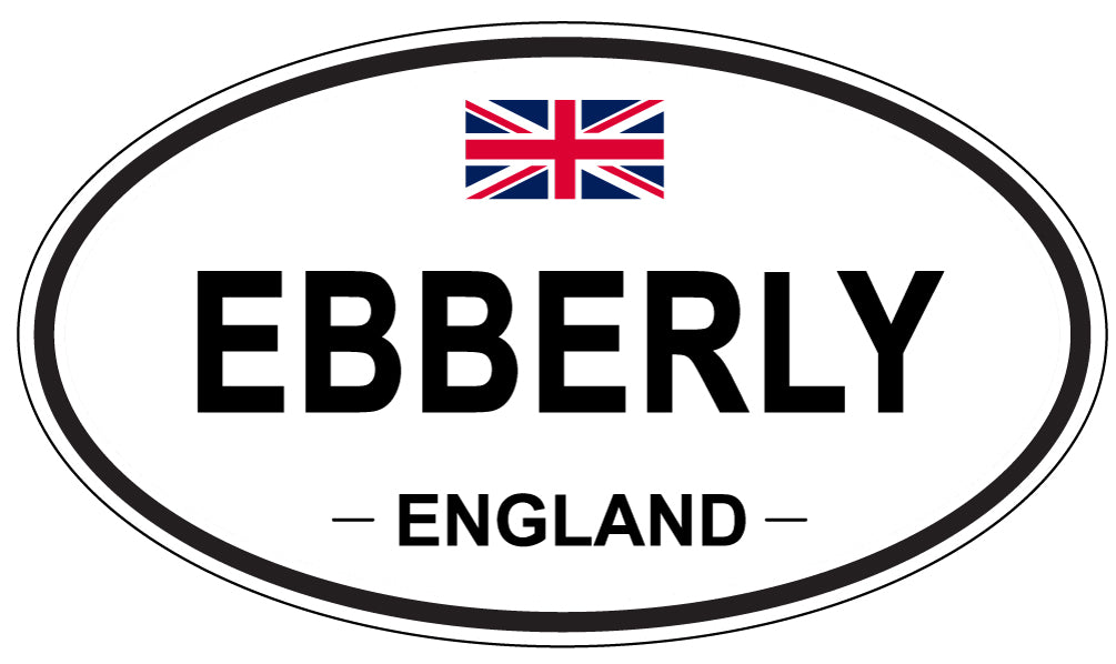 EBBERLY, England - Oval Magnet