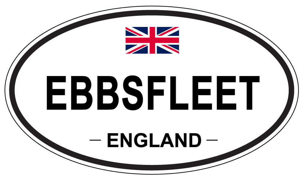 EBBSFLEET, ENGLAND - Oval Sticker