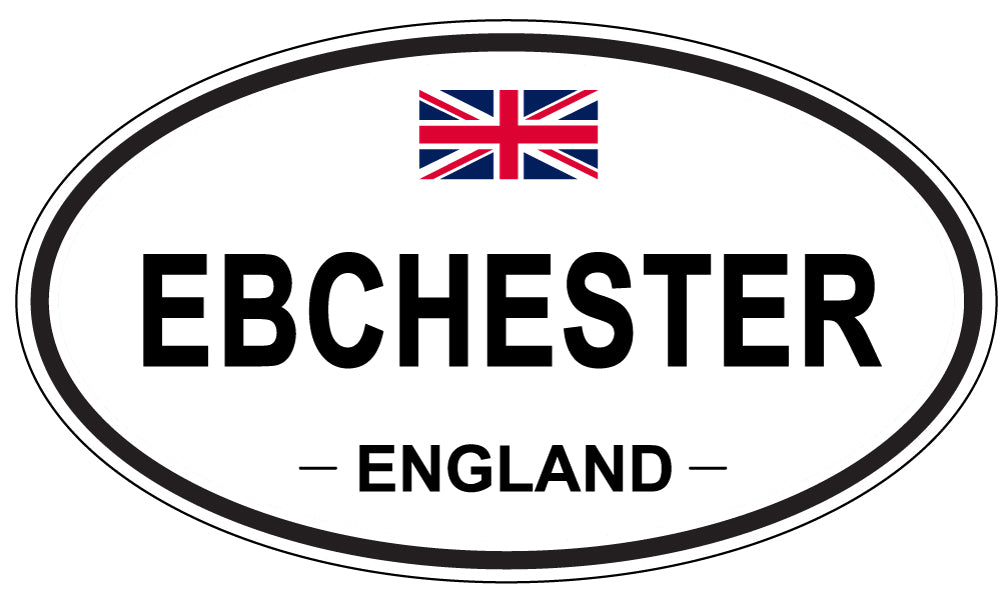 EBCHESTER, England - Oval Magnet