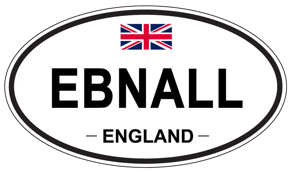 EBNALL, England - Oval Magnet