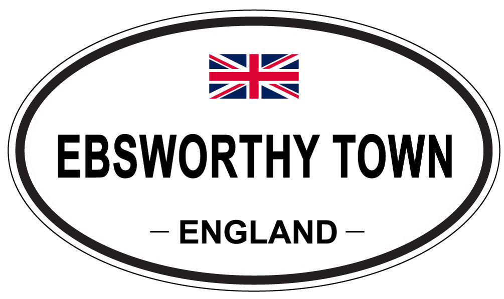EBSWORTHY TOWN, England - Oval Magnet