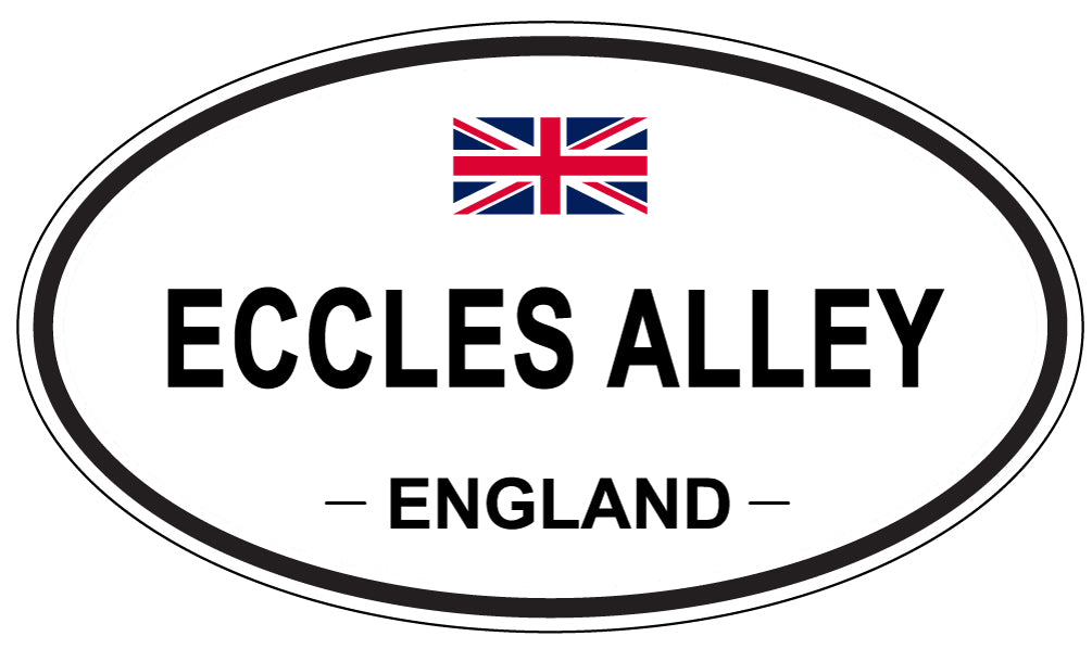 ECCLES ALLEY, England - Oval Magnet