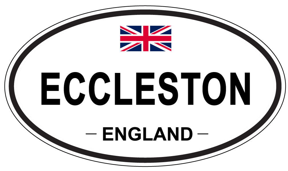 ECCLESTON, ENGLAND - Oval Sticker