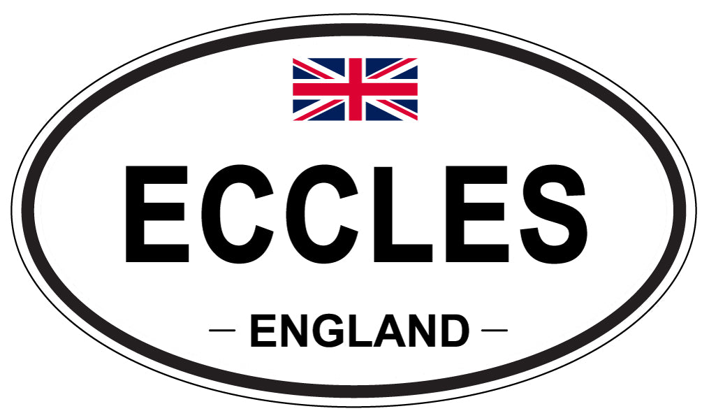 ECCLES, England - Oval Magnet