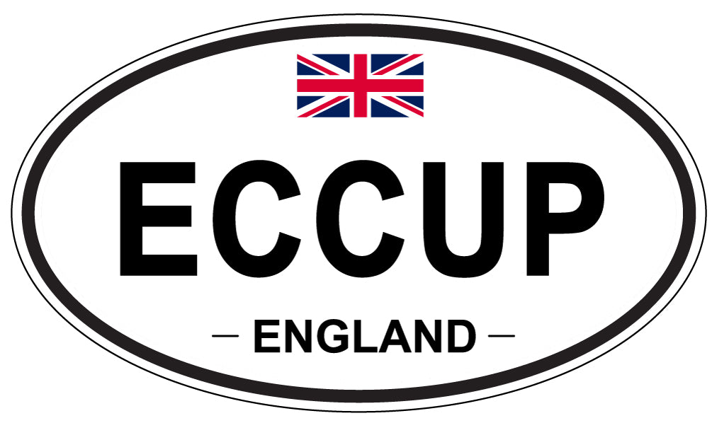 ECCUP, England - Oval Magnet