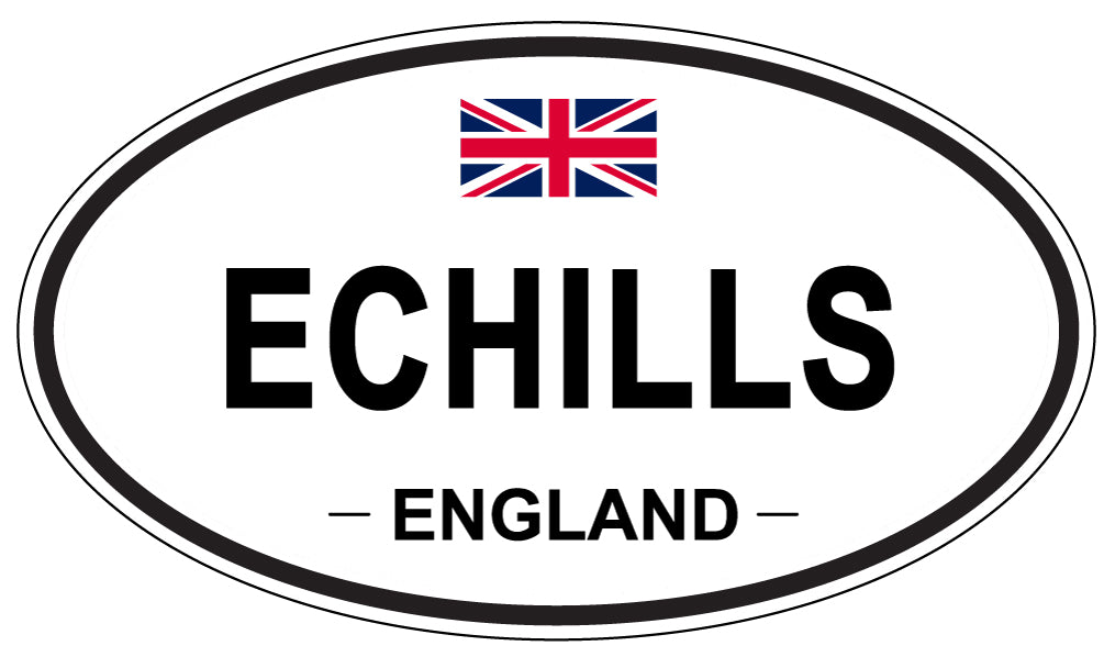 ECHILLS, England - Oval Magnet